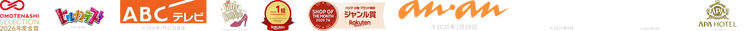 株式会社リベティの受賞・メディア掲載: おもてなしセレクション2026年度金賞、ヒルナンデス（2023年6月）、ABCテレビ（2026年7月27日放送）、東京女神コレクション（2026年7月26日・31日放送）、楽天市場ジャンルリアルタイムランキング1位（2026年1月6日）、楽天市場ショップオブマンス2026年7月ジャンル賞、an・an（2025年1月29日号）、MORE（2025年6月号）、Hilton Grand Vacations（2025年5月）、APA HOTEL（2026年5月）